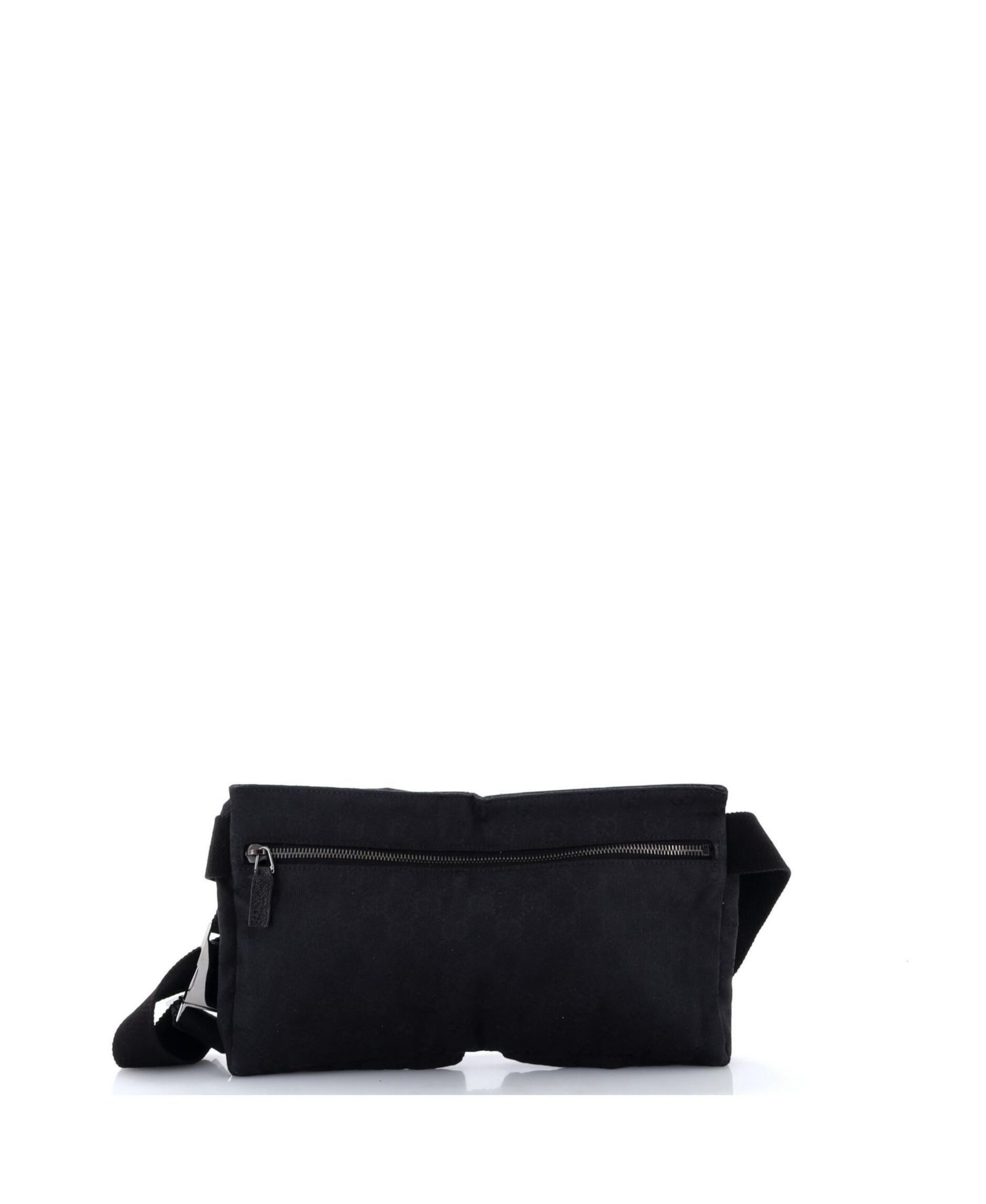 Small Vintage Double Belt Bag GG Canvas with Leather