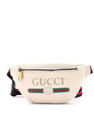 Small Logo Belt Bag Printed Leather