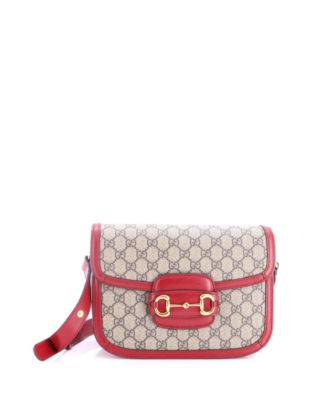 Small Horsebit 1955 Shoulder Bag GG Coated Canvas with Leather