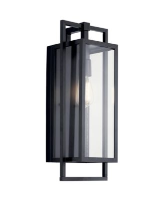 Goson 20 1/4" High Black Outdoor Wall Light
