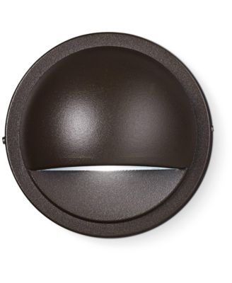 4" High Half Moon Bronze 3000K LED Deck Light