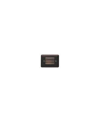 5"W Louvered 1-Watt 3000K LED Bronze Step Light