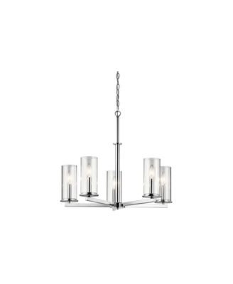 Crosby 26 1/4" Wide Dual-Chrome 5-Light Chandelier