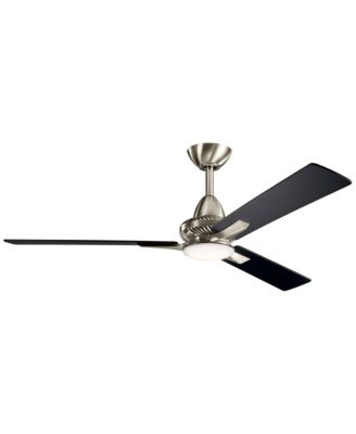 52" Kosmus Brushed Stainless Steel LED Ceiling Fan with Remote