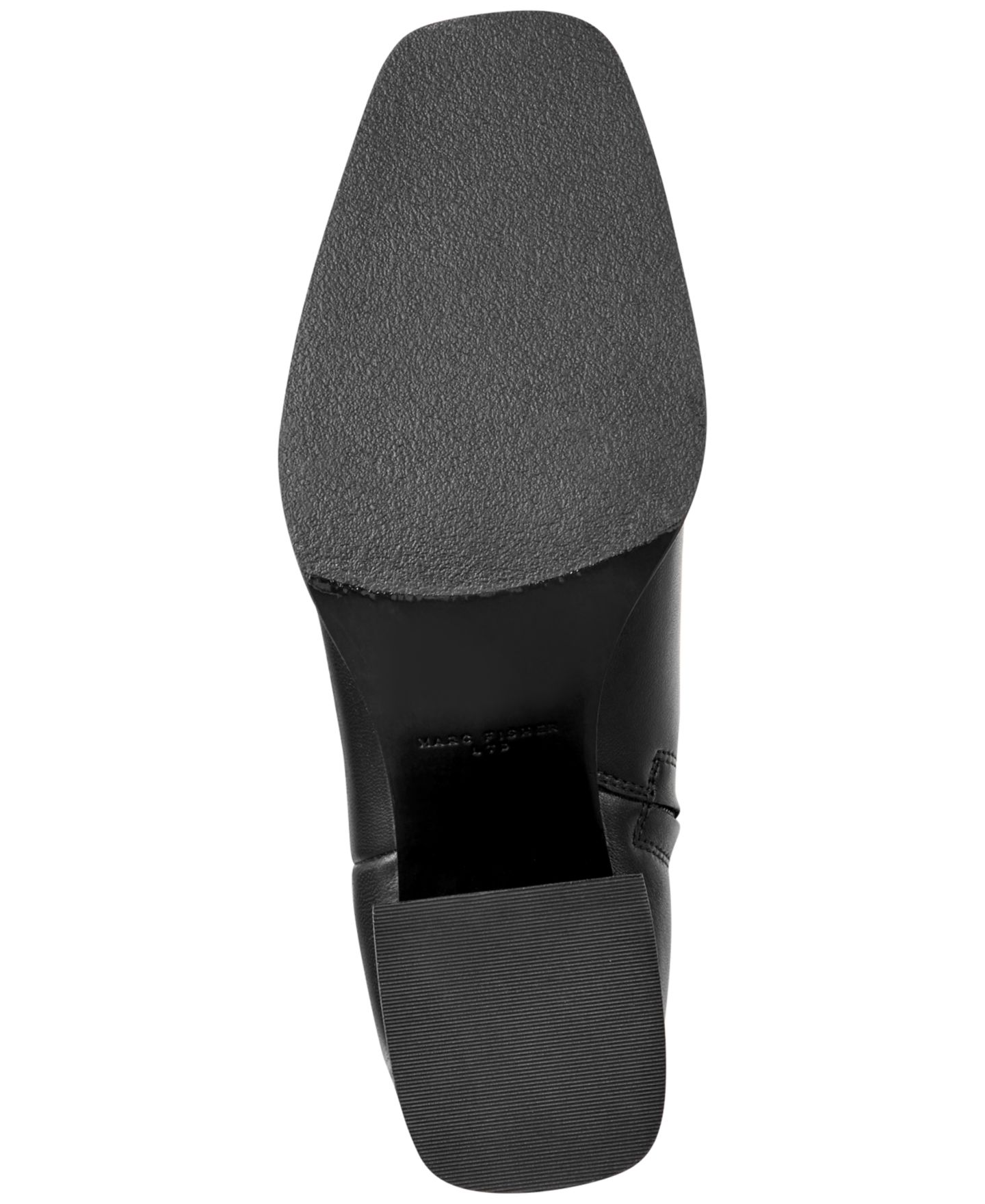 Женские ботинки Marc Fisher LTD Milley Leather Block Heel Dress Booties, цвет: Чёрный кожаный — фото 5