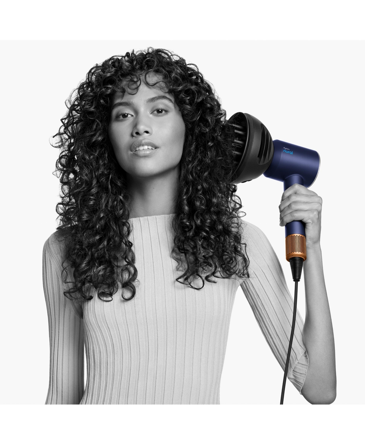 Dyson Supersonic Nural hair dryer 2-in-1 Wave+Curl Diffuser Attachment | Black