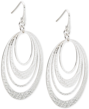 image of Multi-Ring Gypsy Hoop Earrings in Sterling Silver