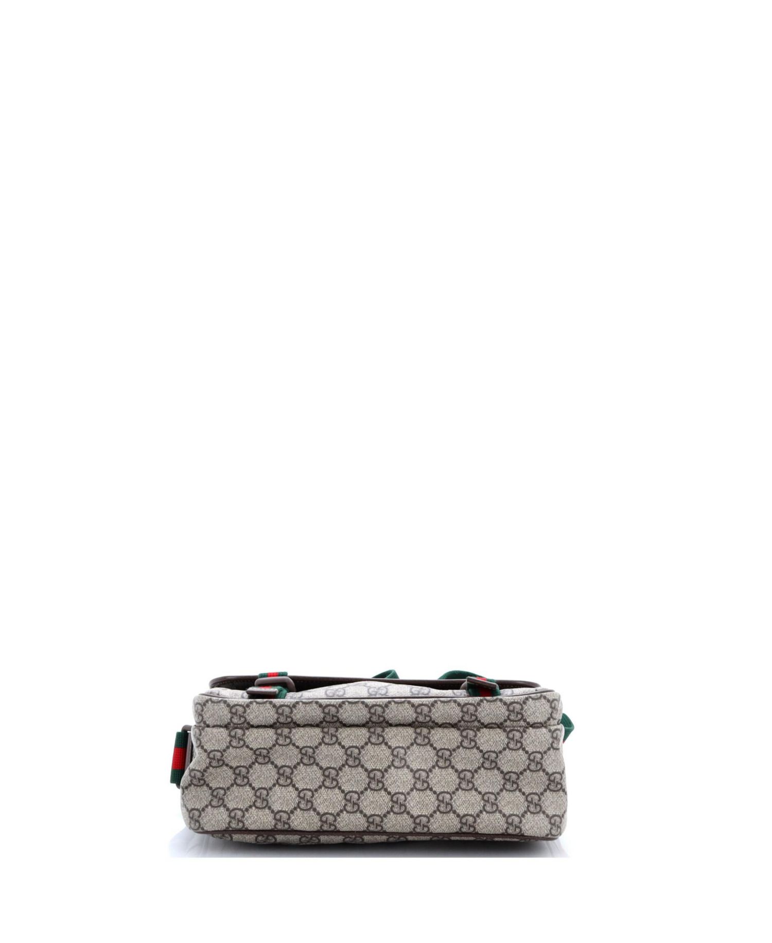 Small Web Buckle Messenger Bag GG Coated Canvas