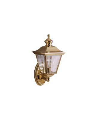 Polished Brass 15 1/2" Traditional Lantern Outdoor Wall Light