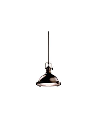 12" Wide Olde Bronze Fresnel Lens Mini Pendant