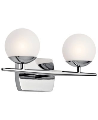 Jasper 7 3/4"H Chrome 2-Light Halogen Wall Sconce