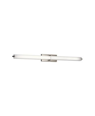Zel 49 1/4" Wide Brushed Nickel Modern Linear LED Bath Light