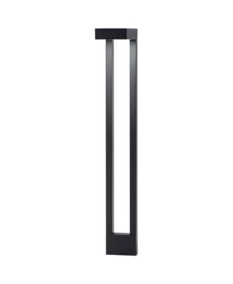 Two Arm 22" High Textured Black Landscape Path Light