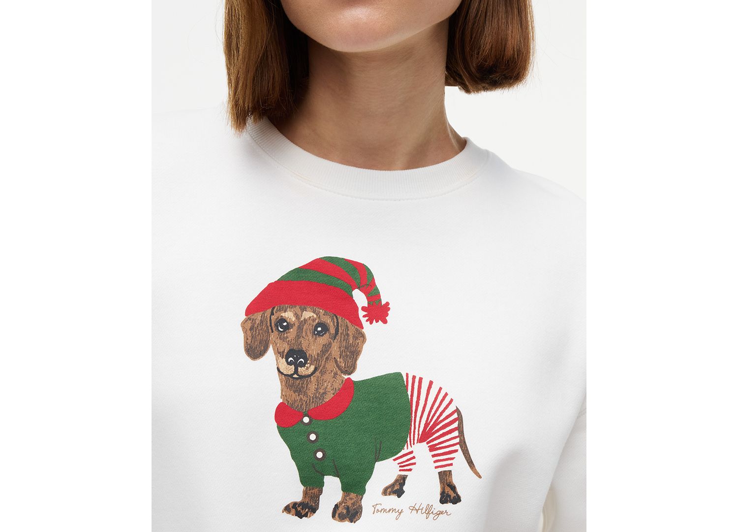 Women's Holiday Graphic Cotton-Blend Sweatshirt
