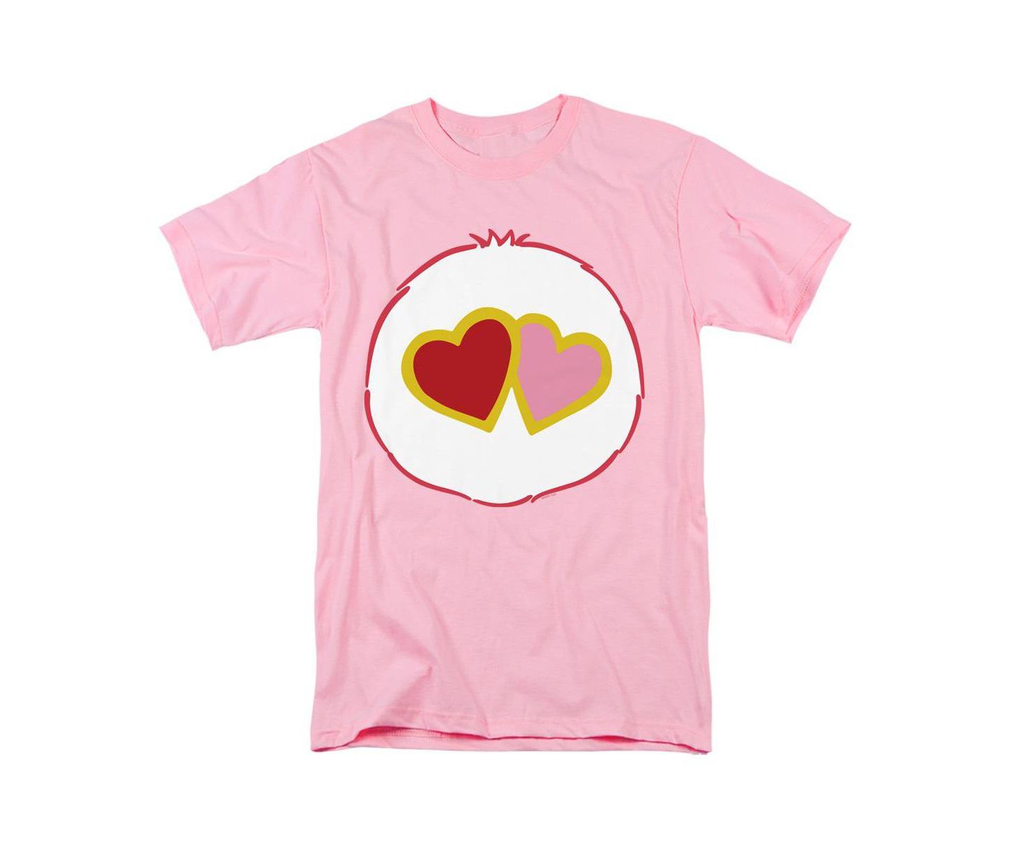 Мужские футболки Care Bears Big and Tall Love A Lot Belly, цвет: Розовый — фото 1