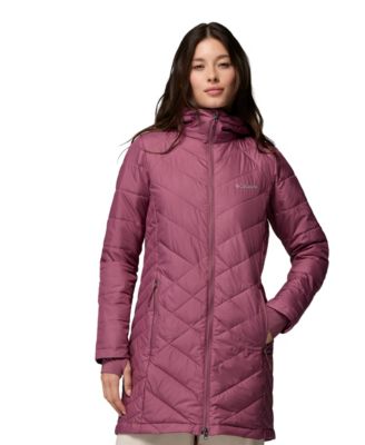 Women's Heavenly Long Hooded Insulated Water-Resistant Jacket