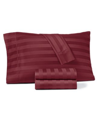 Stripe 550 Thread Count 100% Cotton 4-Pc. Sheet Set, Full