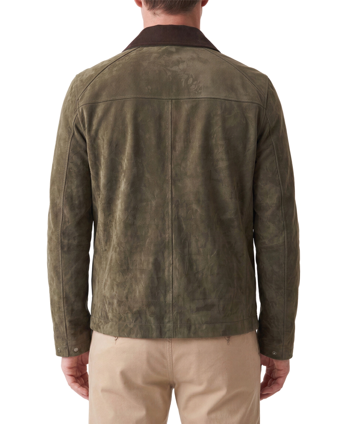 Bagatelle Men''s Suede Stable Rach Regular-Fit Jacket