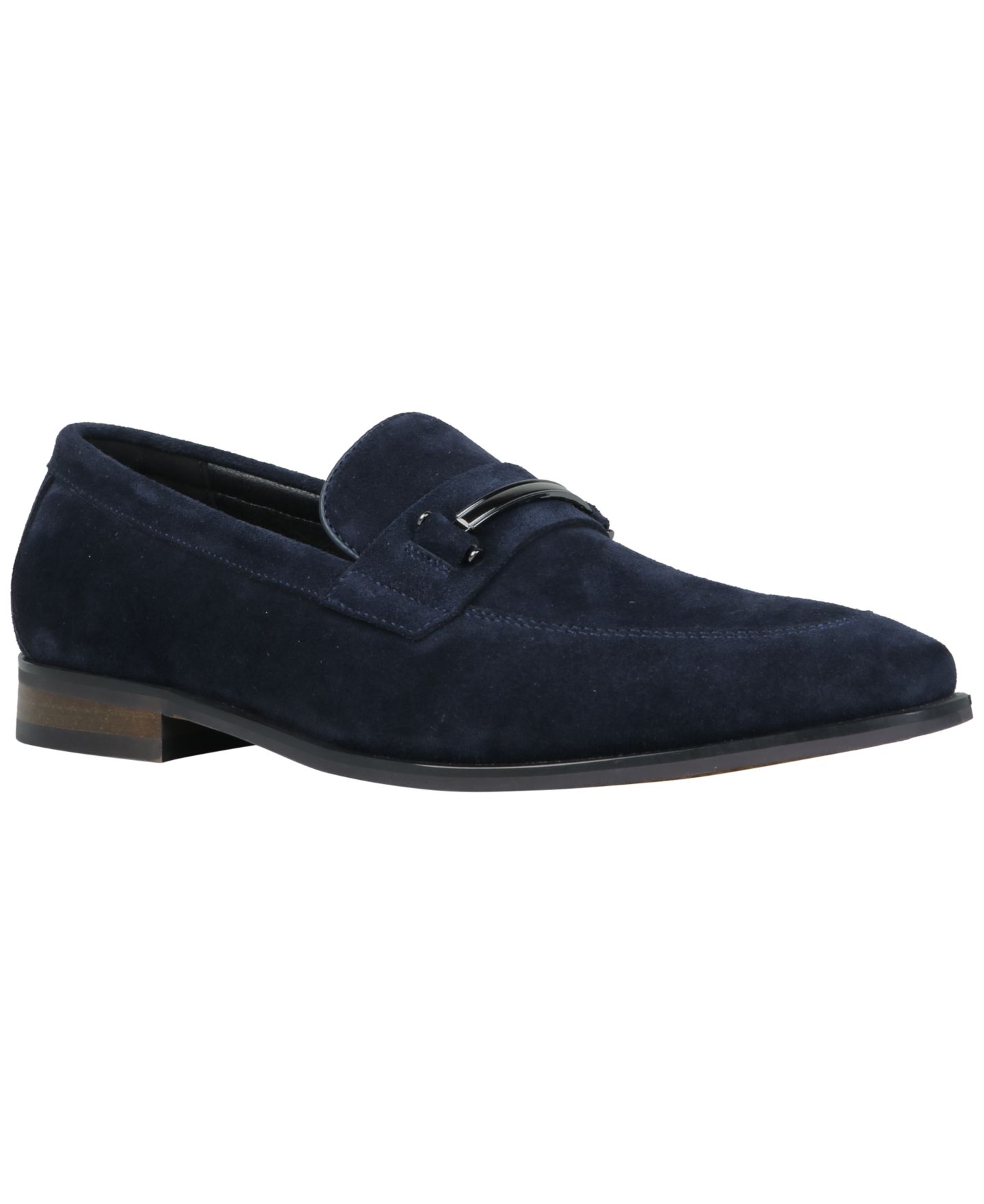 Мужские туфли Alfani Genuine Suede Slip-On Bit, цвет: Глубокий синий — фото 1
