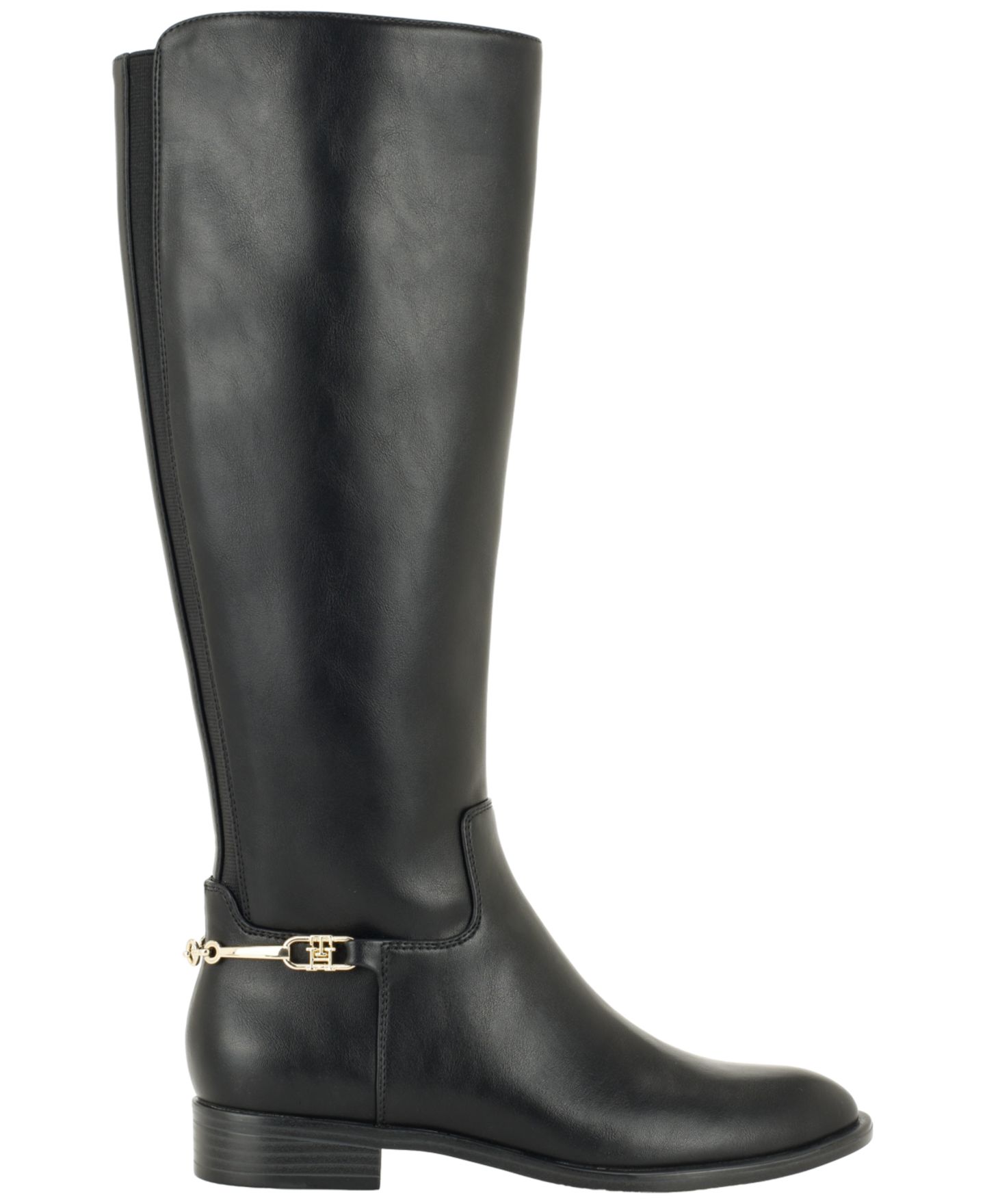 Женские ботинки Tommy Hilfiger Marlay Tall Harness Riding Boot, Regular & Wide Calf, цвет: Чёрный — фото 2