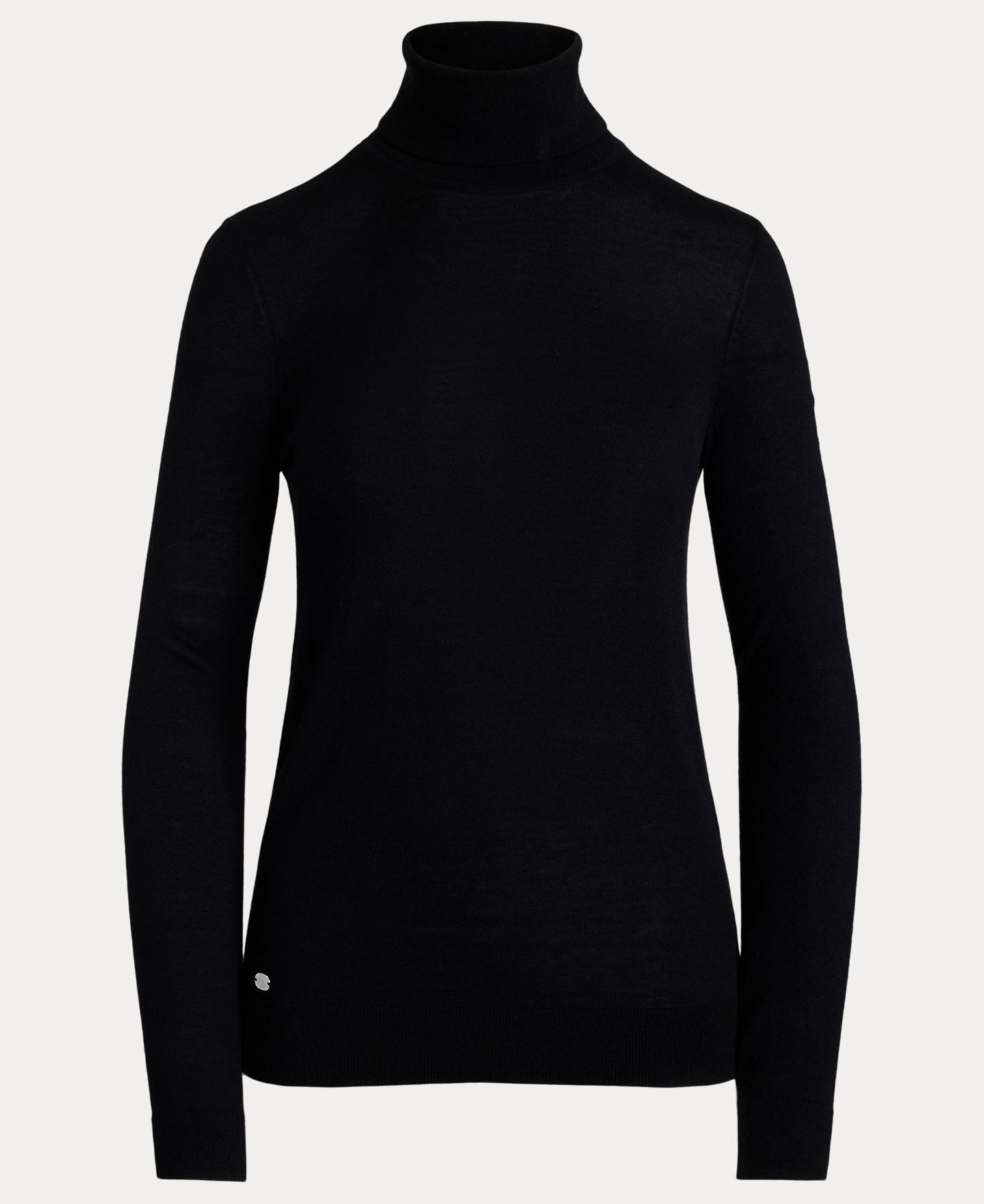 Женский свитер Lauren Ralph Lauren Modal-Silk Blend Slim-Fit Turtleneck, цвет: Чёрный — фото 8