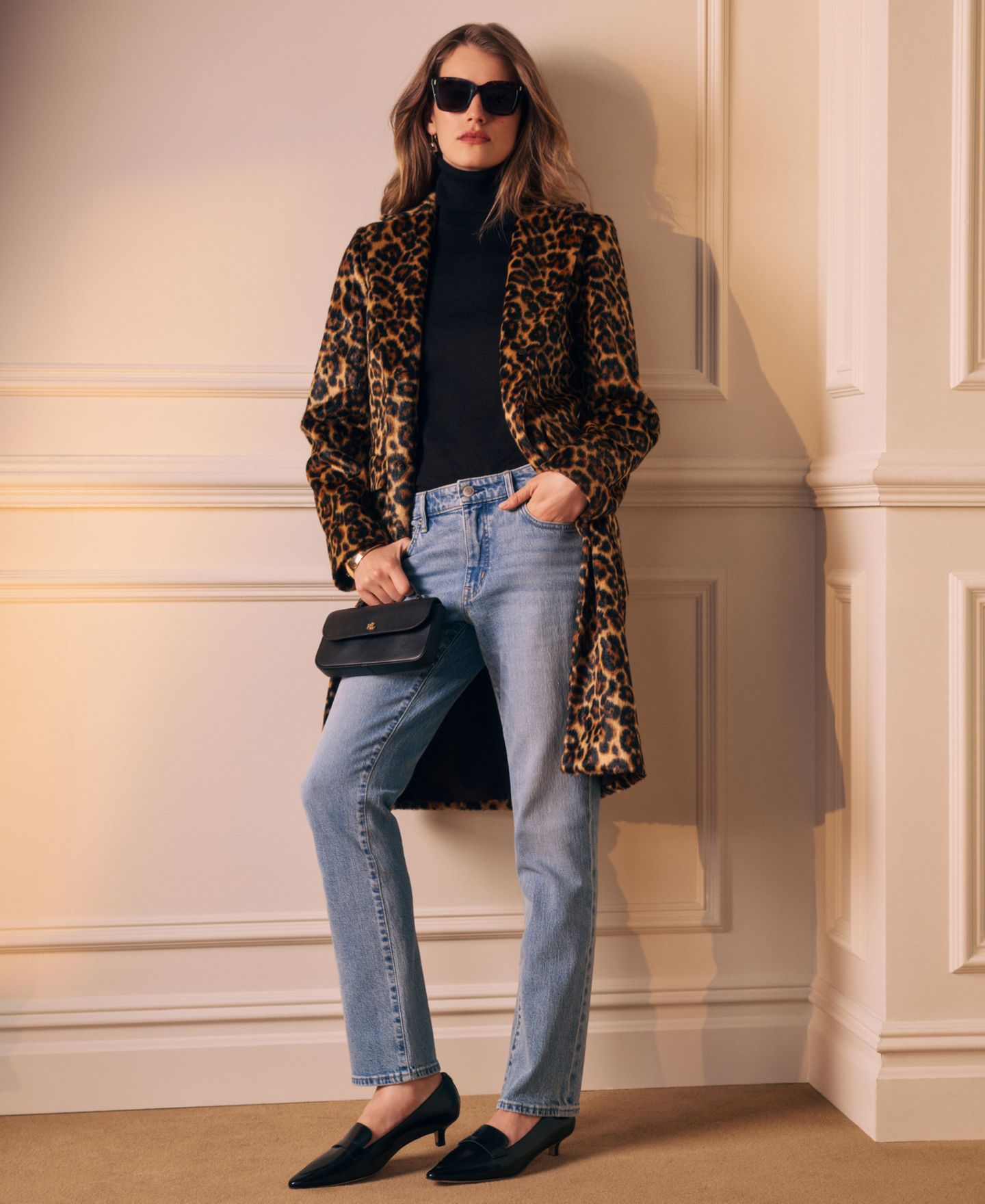 Женский свитер Lauren Ralph Lauren Modal-Silk Blend Slim-Fit Turtleneck, цвет: Чёрный — фото 7