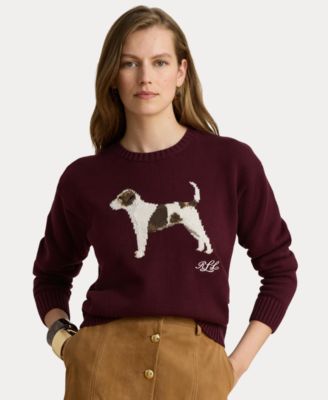 Women's Cotton Dog Sweater
