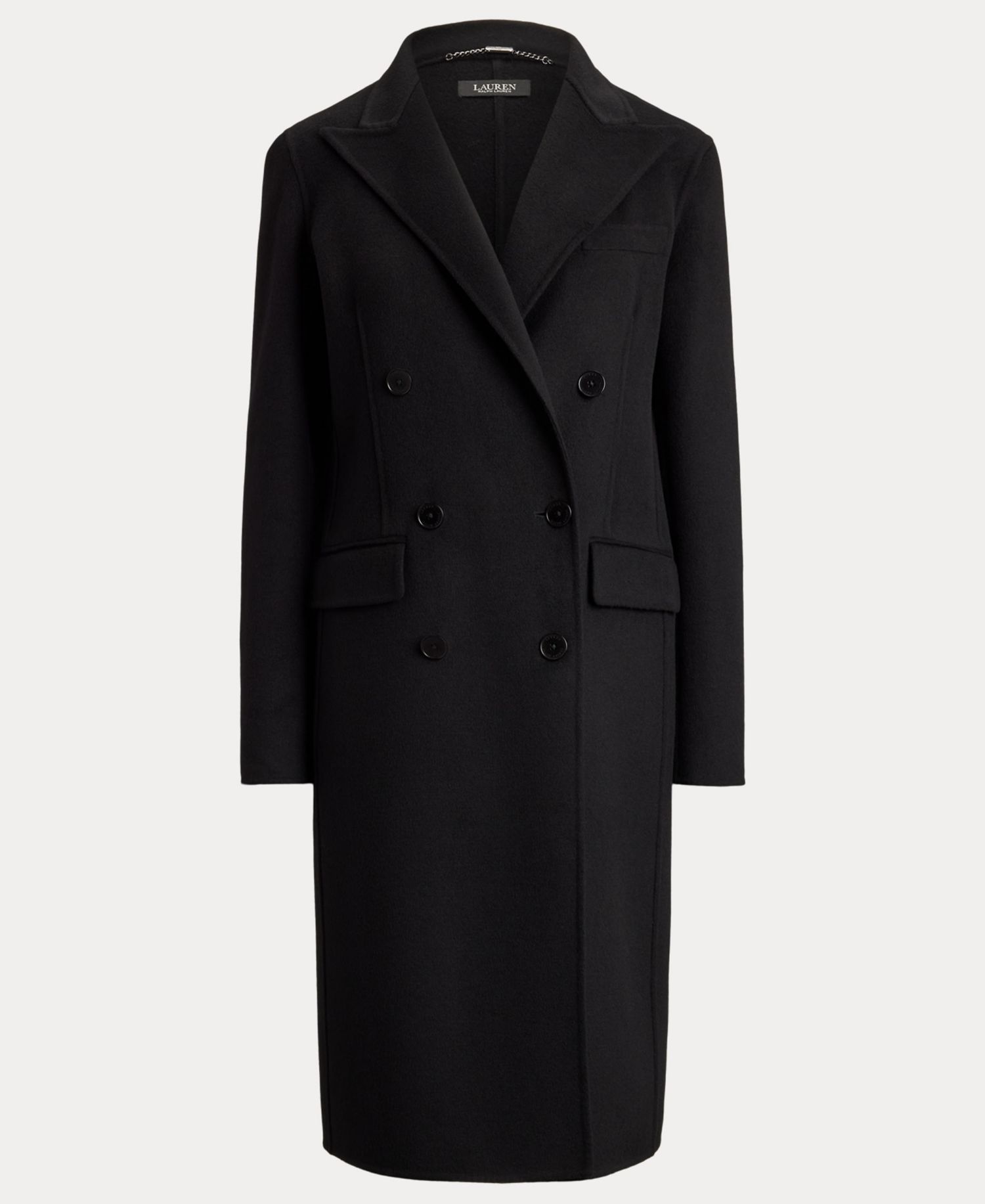 Women's Double-Breasted Wool-Blend Coat