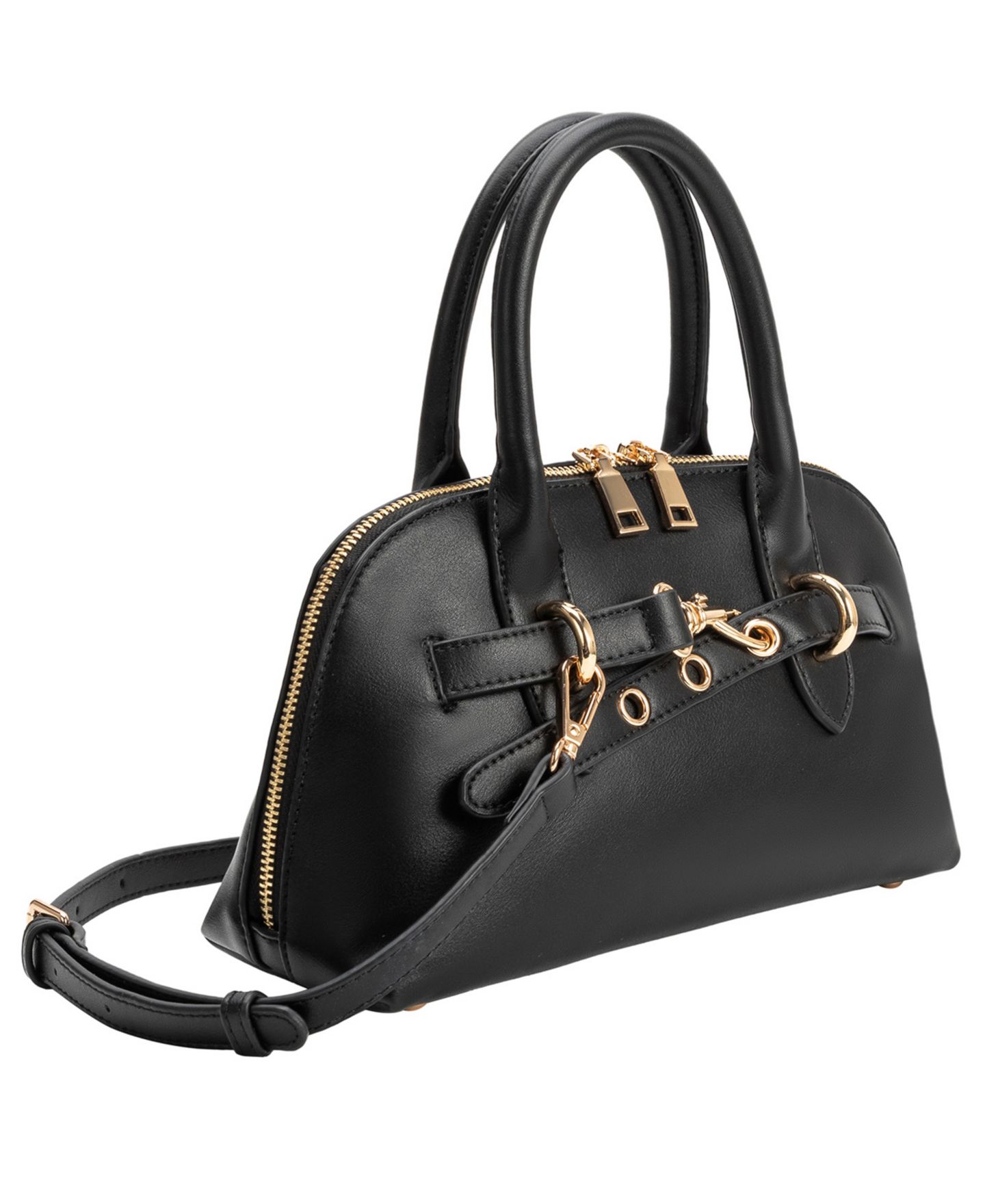 Женская сумка Melie Bianco Rue Medium Top Handle Satchel Handbag, цвет: Чёрный — фото 3
