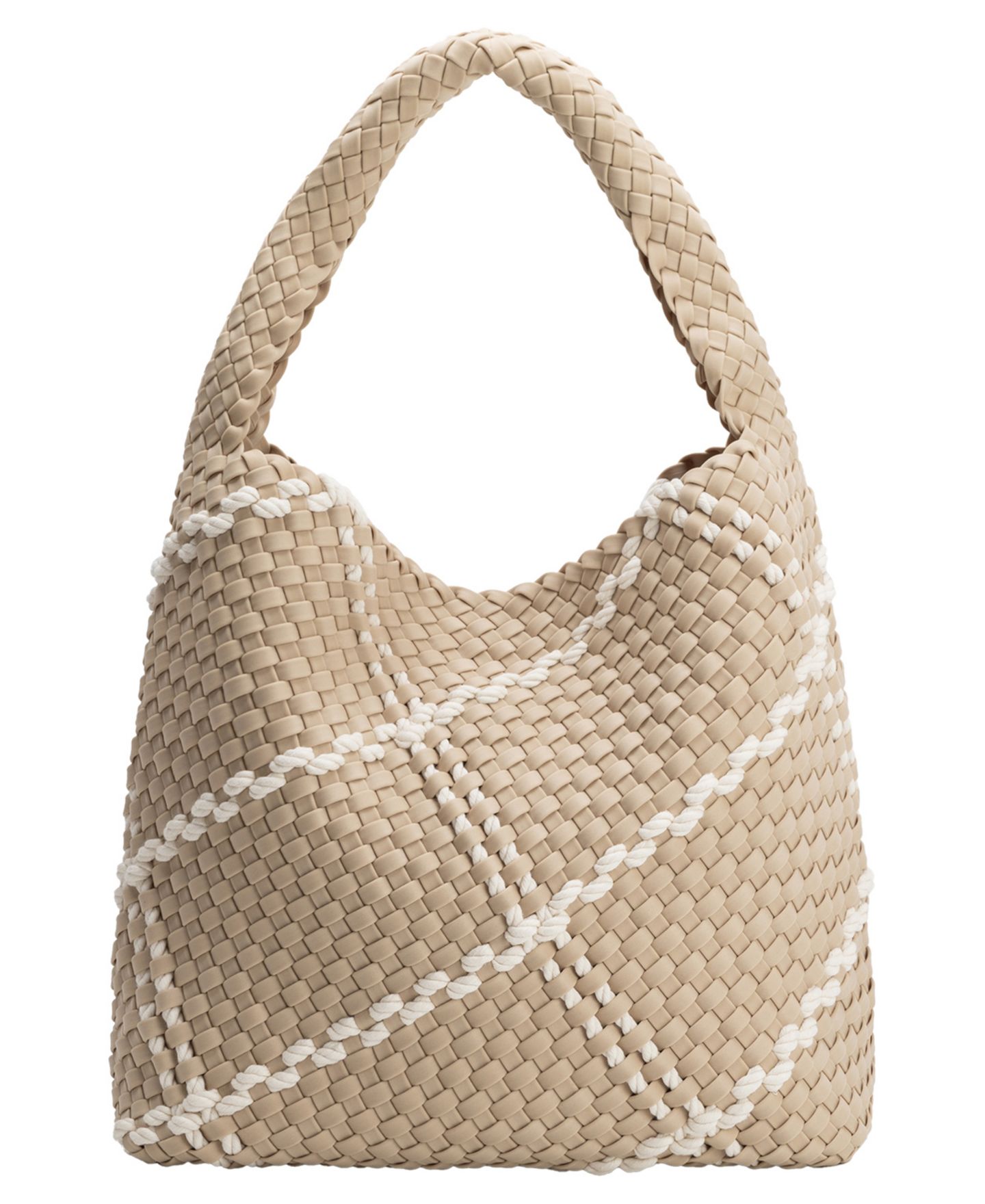 Женская сумка Melie Bianco Johanna Nylon Large Shoulder Handbag, цвет: Миндальный — фото 1