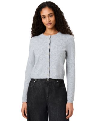 Women's Dakota Cropped Pointelle Cardigan Sweater