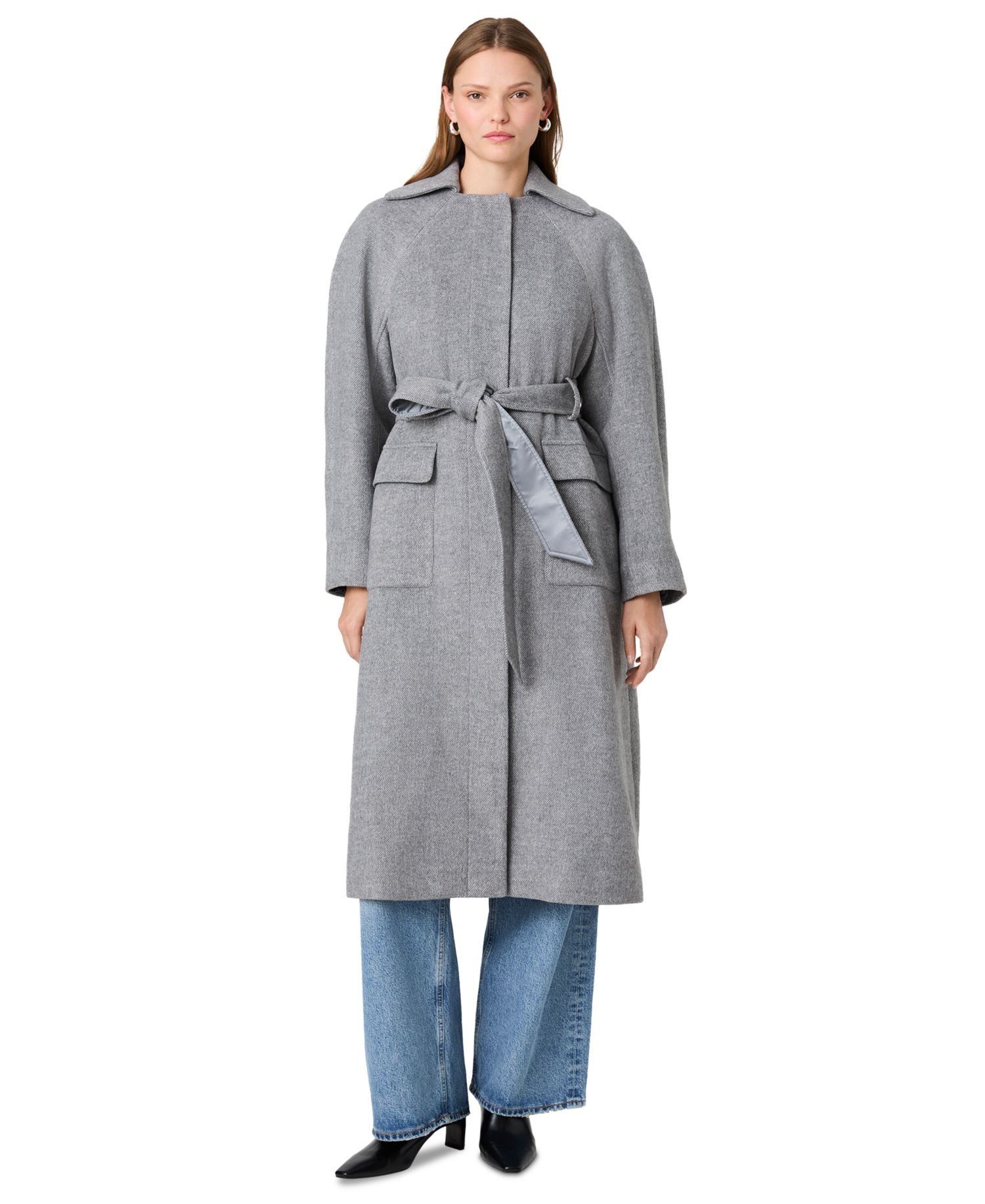 Women's Gabriella Twill Belted Relaxed Coat