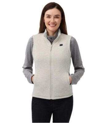 Women's 4-Zone Heated Fleece Stand-Collar Vest