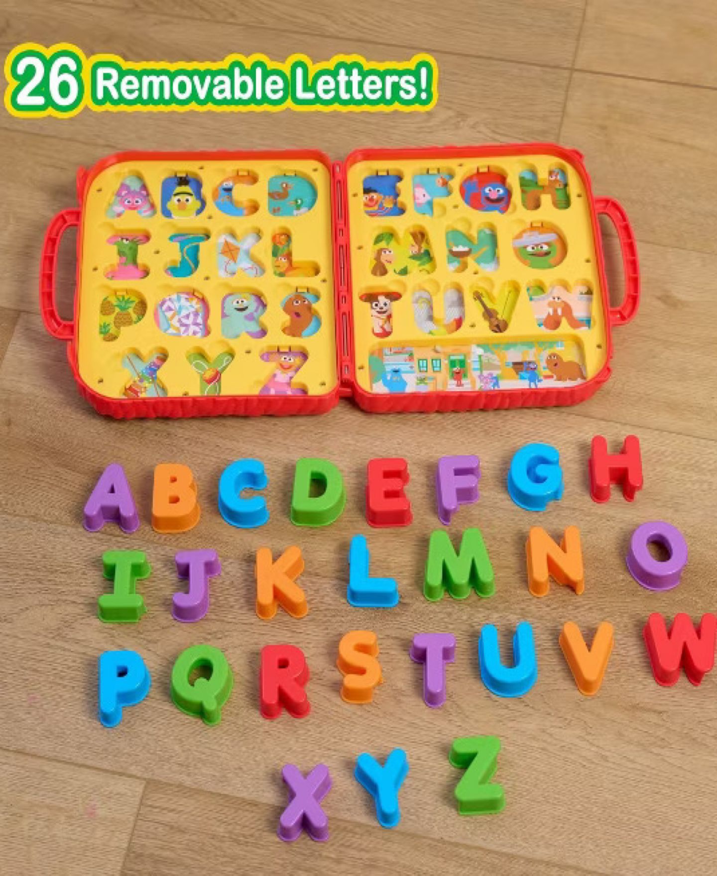 Детские игрушки Sesame Street On the Go Letters Fine Motor Skills 26-Piece Activity Set, от 2 лет — фото 3