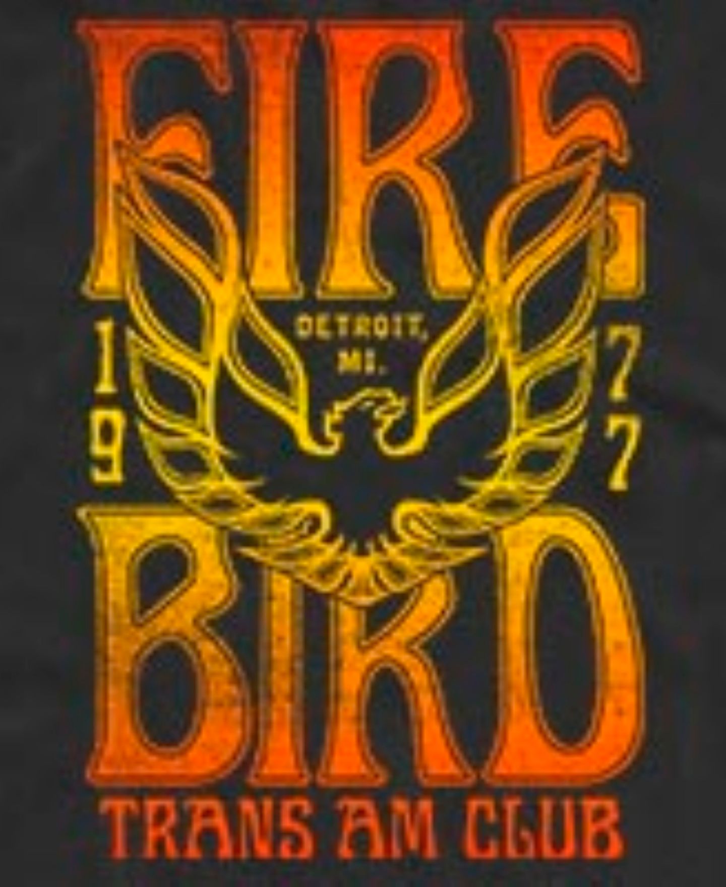 Мужской топ Fifth Sun Firebird Trans Am Club Detroit MI 1977 Vintage Graphic, цвет: Чёрный — фото 3