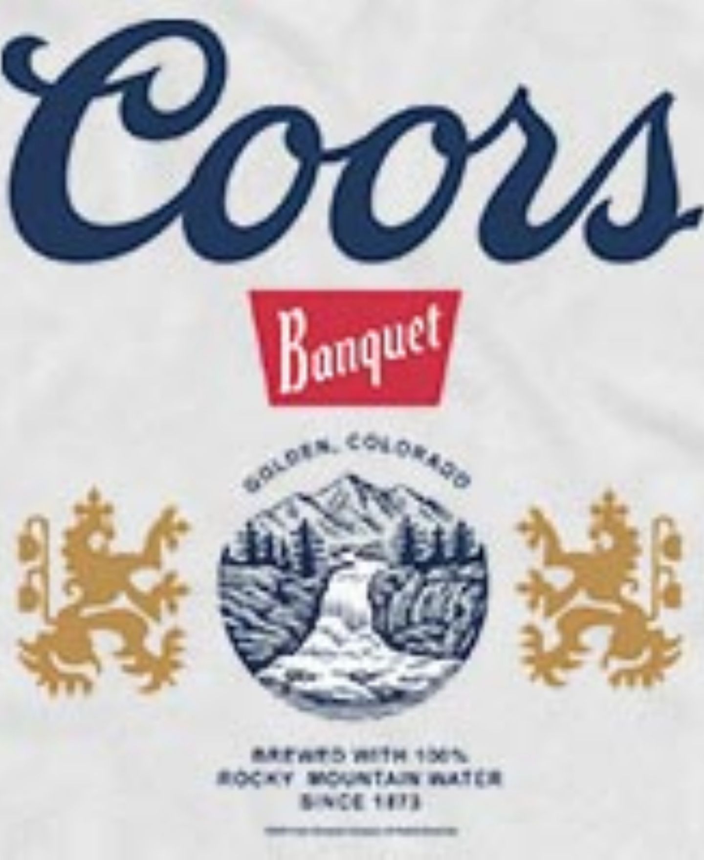 Мужской топ Fifth Sun Coors Banquet Beer Heritage Crest Graphic, цвет: Белый — фото 3