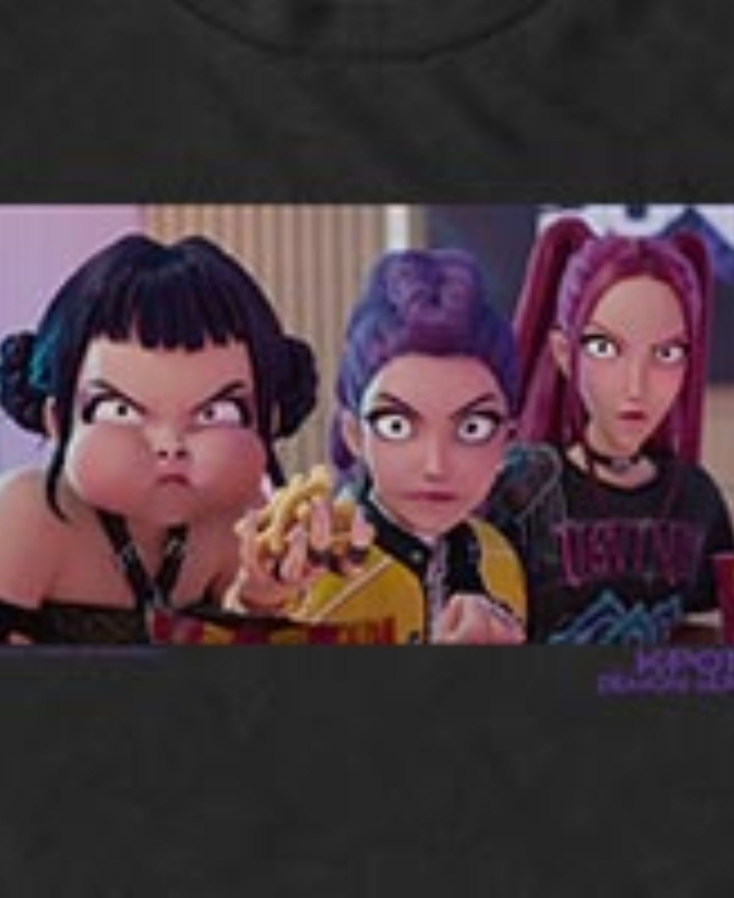 Мужская футболка Fifth Sun K-Pop Demon Hunters Angry Demon Hunters, цвет: Чёрный — фото 3