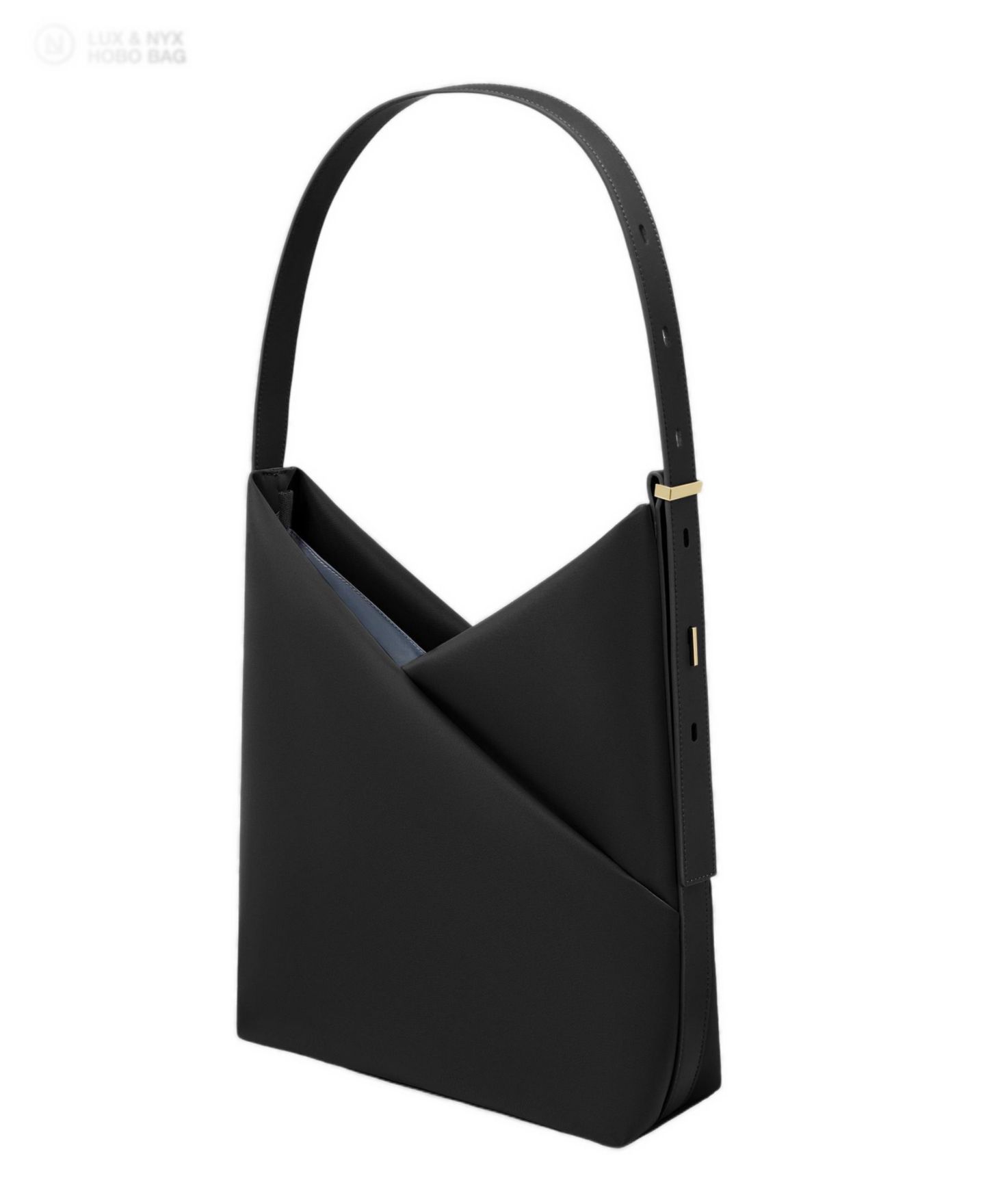Женская сумка Lux & Nyx Origami Convertible Hobo 15" Laptop Tote for Women, цвет: Чёрный — фото 4