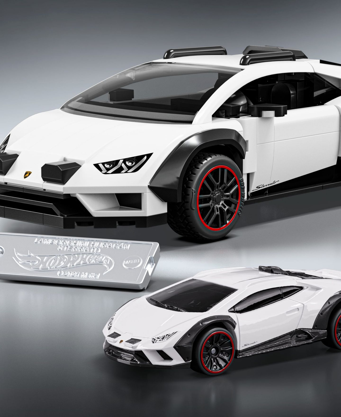 Конструктор Mattel Brick Shop Hot Wheels Lamborghini Huracán Sterrato, 268 деталей — фото 5