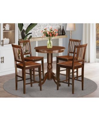 5 Piece counter height pub set-pub Table and 4 Dining Chairs.