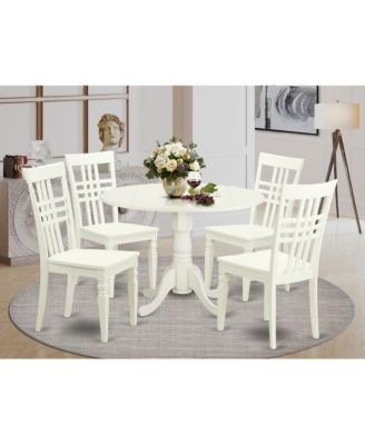 5 Piece Small Kitchen Table set with a Table and 4 Dining Chairs