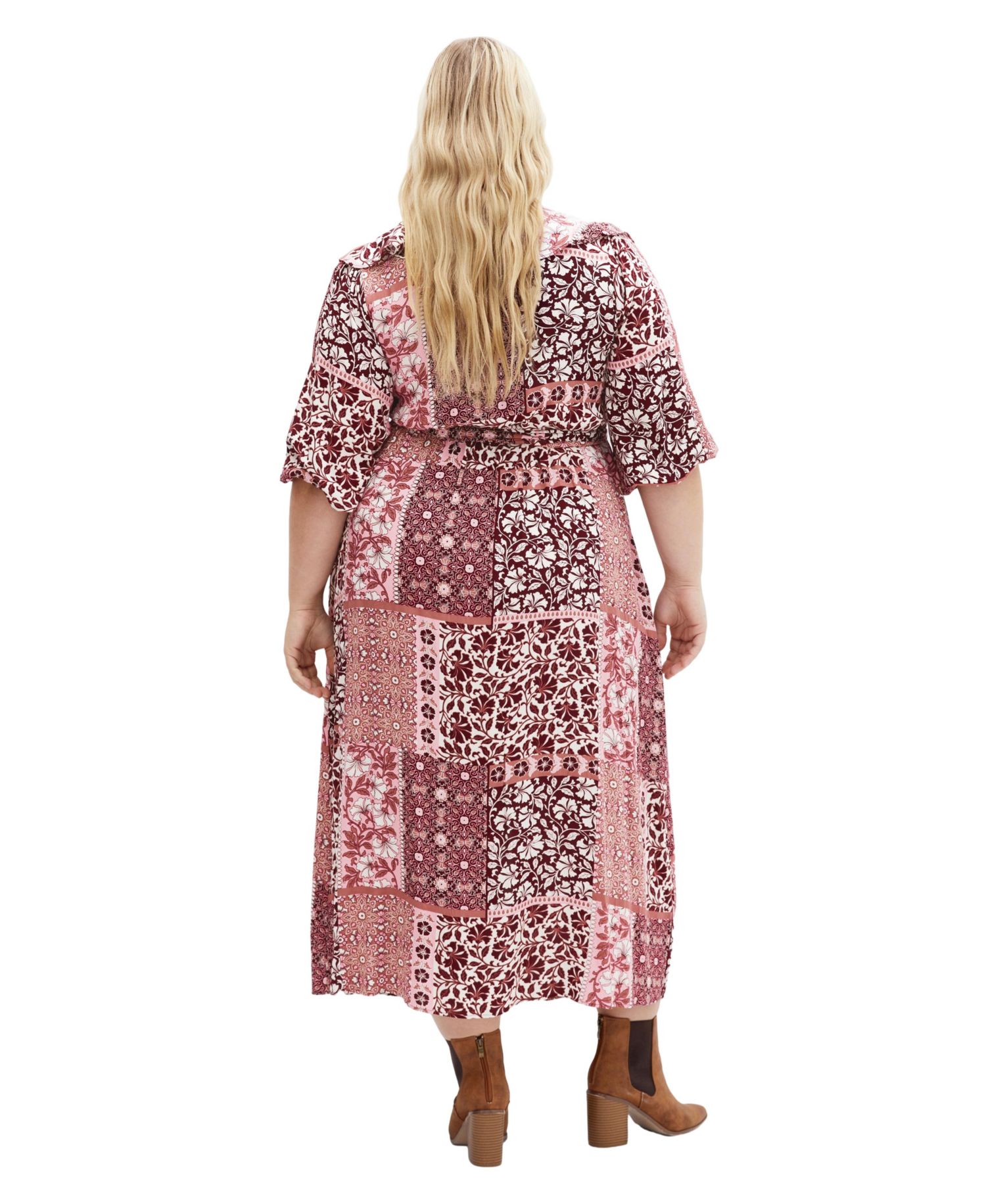 Plus Size Dahlia Short-Sleeve Maxi Dress