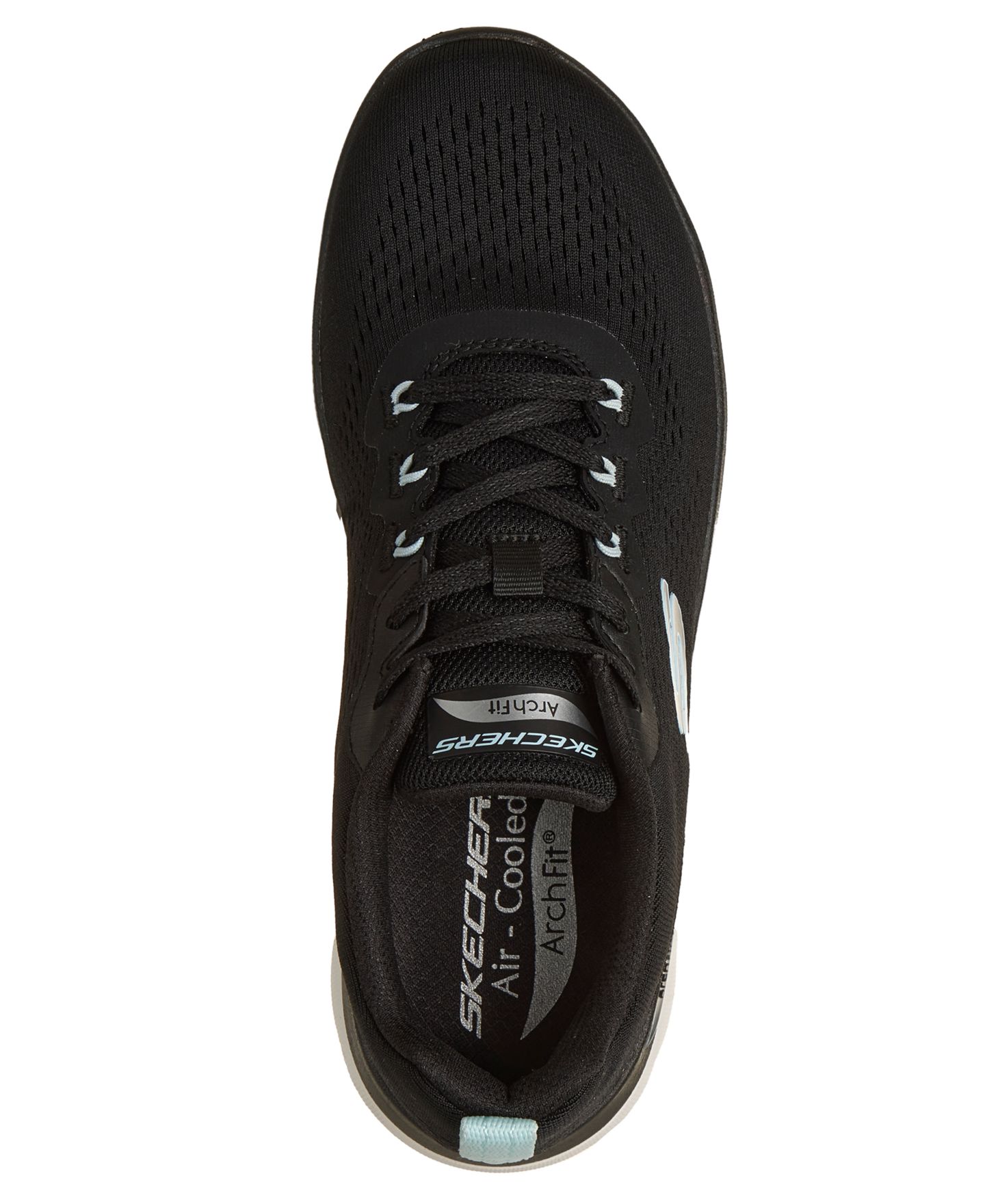 Женские кроссовки Skechers Slip-Ins: Arch Fit Summits - Daily Flow Casual, цвет: Чёрный / Синий — фото 5