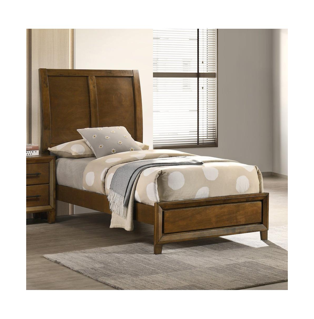 New Classic Furniture Ballard Wood Panel Bed in Walnut