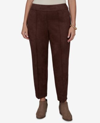 Plus Size Pull-On Scuba Cropped & Ankle Pants