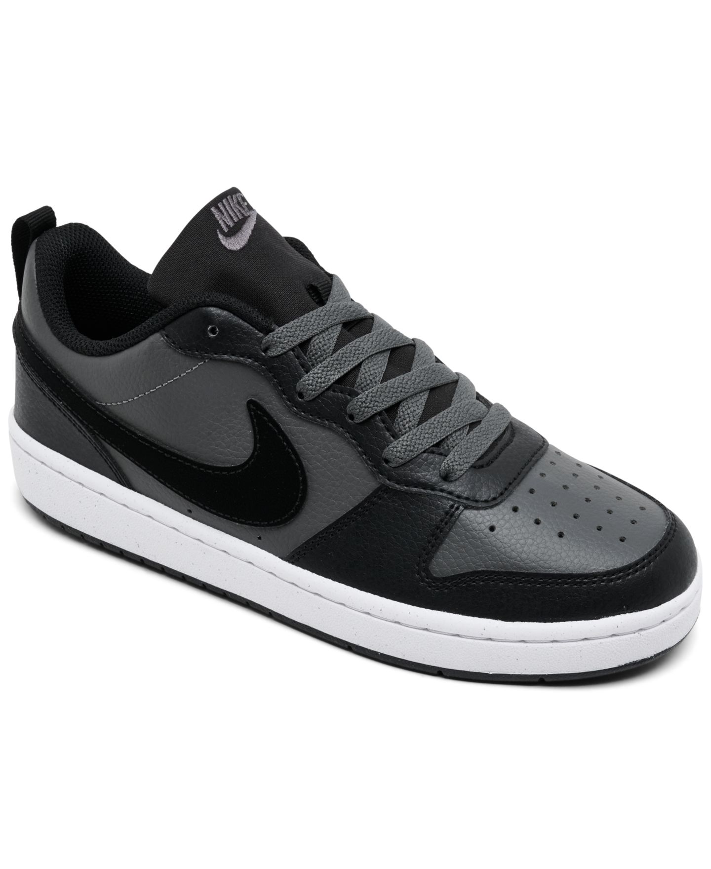 Детские кроссовки Nike Court Borough Low Recraft Lifestyle, цвет: Серый / Белый — фото 1
