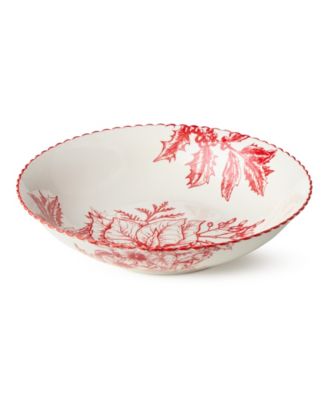 Crimson Noel 12" Serving Bowl