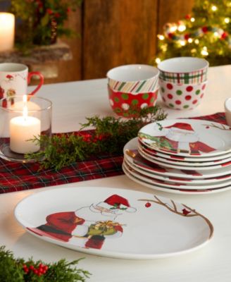 Santa & Snowman Delight Dinnerware Collection