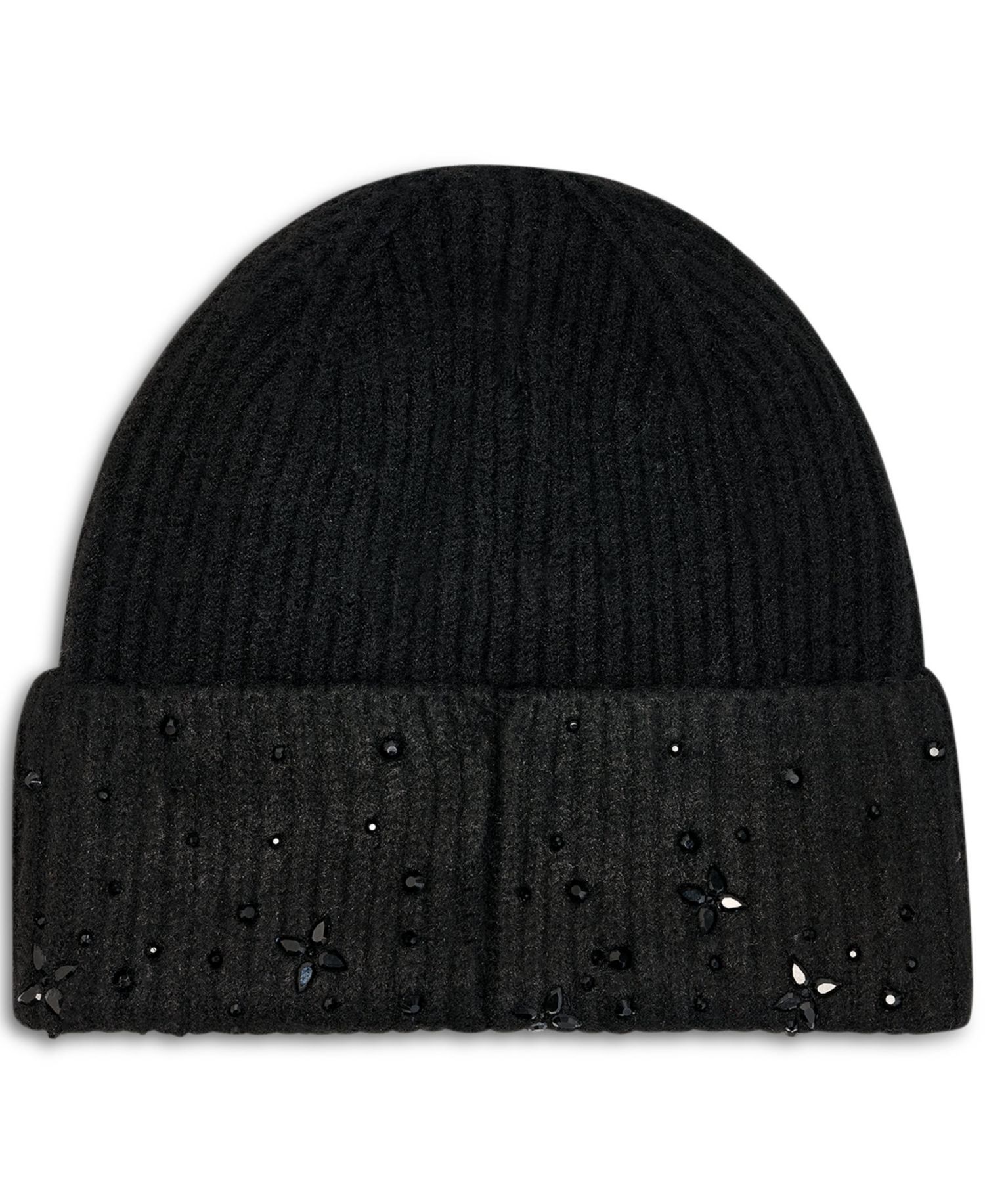 Studded Shaker Stitch Beanie Hat