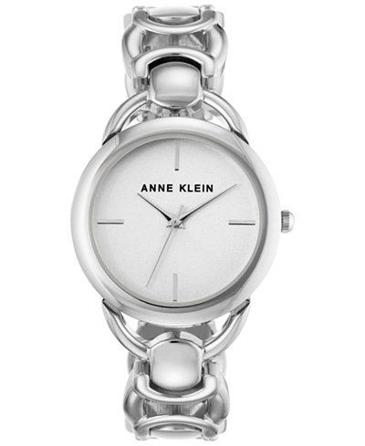 Anne Klein Women's Silver-Tone Bracelet Watch 36mm AK-2643SVSV